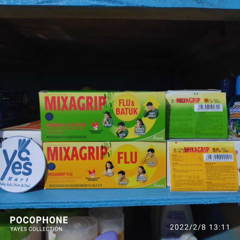 COD Mixagrip Flu &amp; Batuk 1 Strip kaplet 4 kapsul hidung tersumbat gejala flue demam sakit kepala batuk Tablet