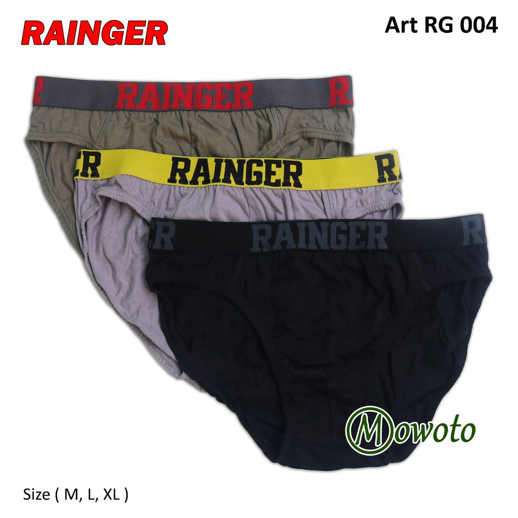 [ 3pc ] CD Rainger Putih RG 004 | Celana Dalam Pria Karet Boxer TOKO KL