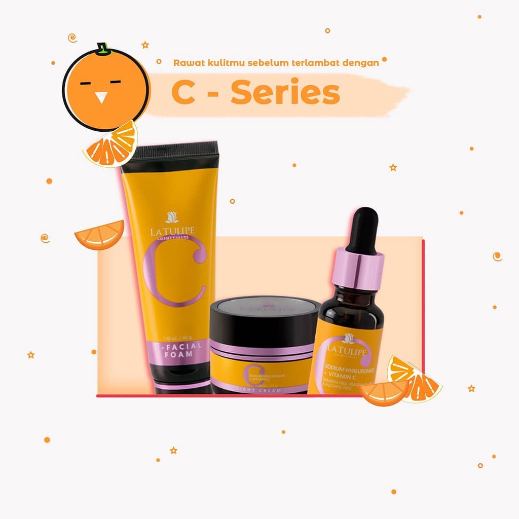 La Tulipe C Series | La Tulipe C Serum | La Tulipe C Facial Foam | La Tulipe C Night Cream