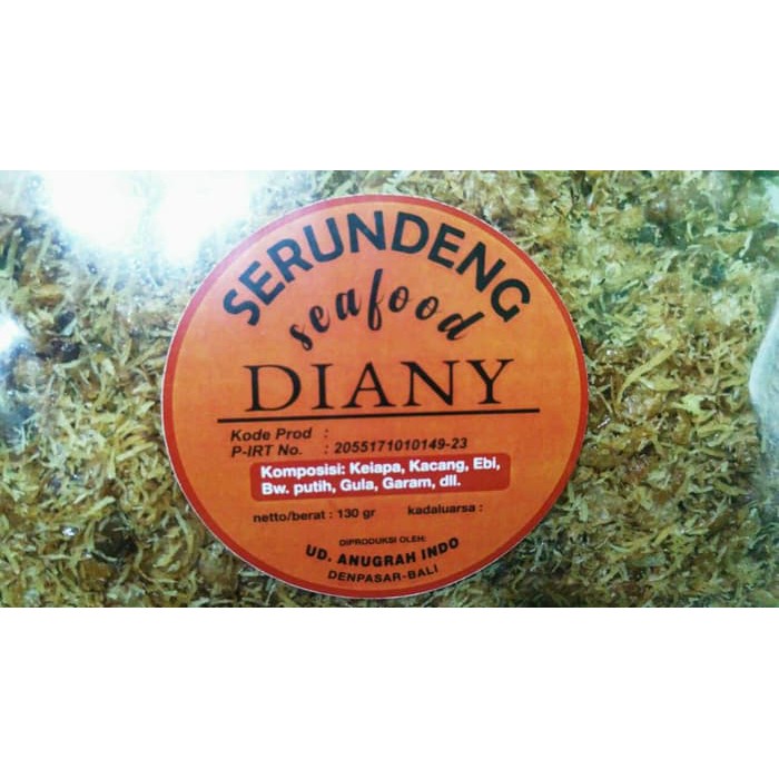 

Serundeng Seafood Diany Kemasan 250 gr
