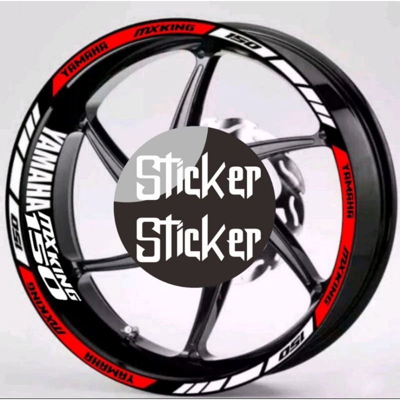 sticker velg mx king