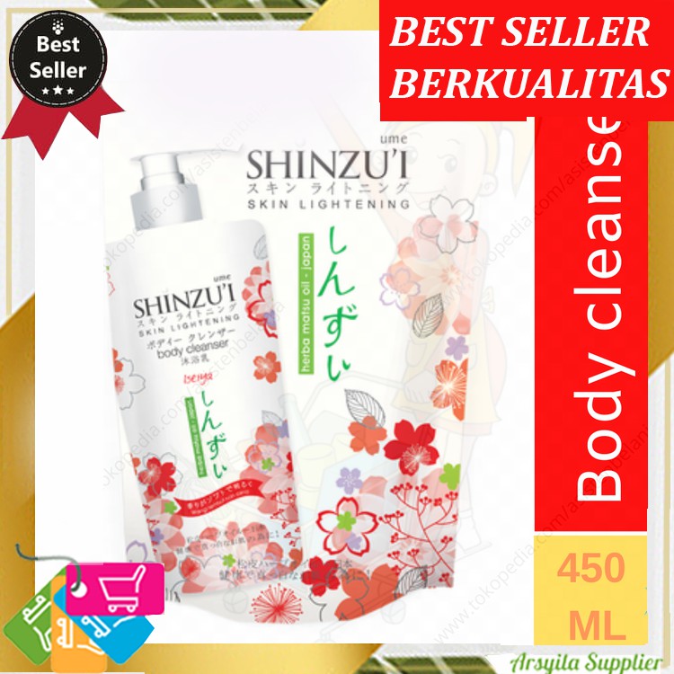 Shinzui Shinzu'i Body Cleanser Iseiya Sabun Mandi Cair 450 ml pemutih