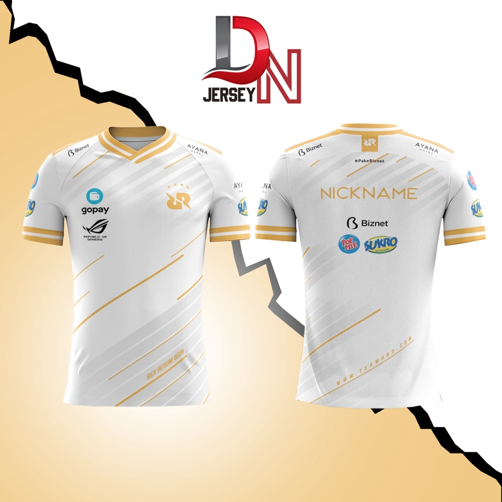 JERSEY KAOS BAJU RRQ 2019 2020 TERBARU GRADE ORI GAME MOBILE LEGEND ML FREEFIRE PUBG AOV GRATIS NAMA