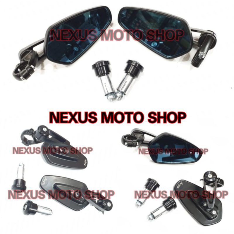 spion Jalu oval beat Mio Vario Xeon Scoopy spion bar end spion stang