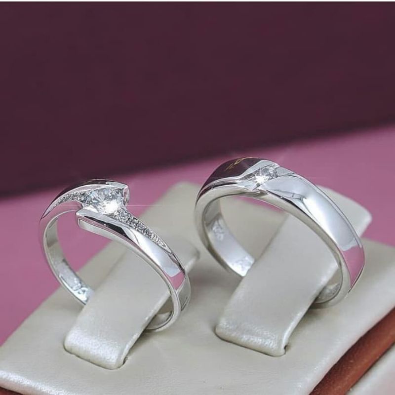 Cincin Kawin Emas Putih Single G.01