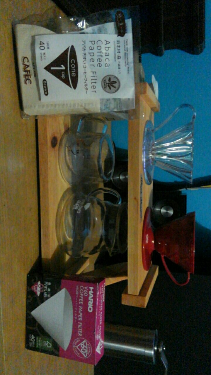 Pour Over Stand / Drip Station For Aeropress, V60, Kinto, Kalita, & Kono - Double Reguler