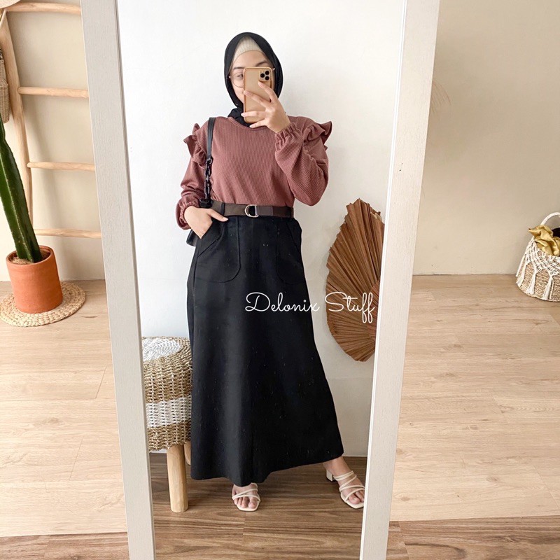 DELONIX | Wendy suede skirt