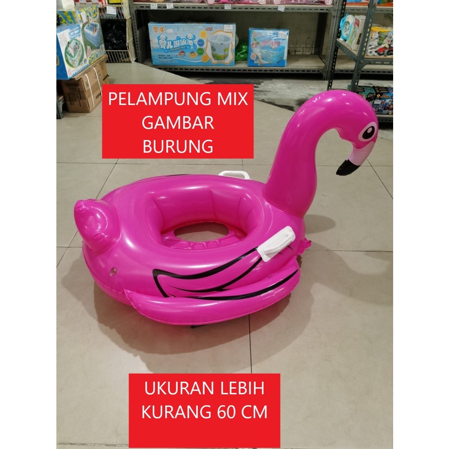 Mainan pelampung anak cewek burung untuk si centil anda yang menyukai hobi berenang .  Let's Swimming  Ukuran lebih kurang 60 cm