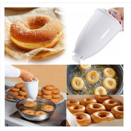 [Toserba_Emak] -  Alat Pembuat Adonan Donat DIY Drop Donut Maker Tool - JJYE02 - White