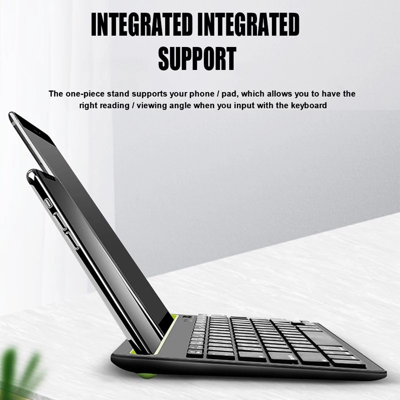 Keyboard Wireless Bluetooth 3.0 Instruments Tablet Laptop Rechargeable