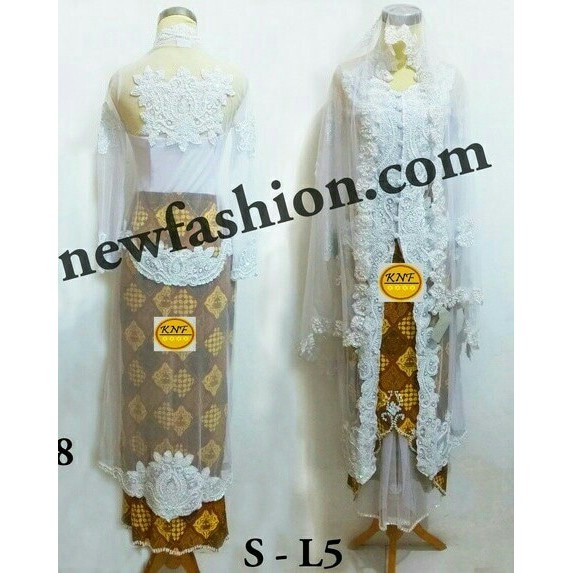 Set Kebaya Abaya Akad Nikah Muslim Rvy Collection
