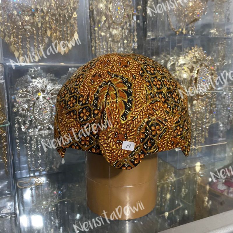 Blangkon Pengantin Solo - Motif Buntal Melati / Blangkon Prodo