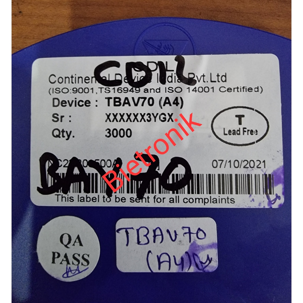Dioda BAV70 A4 Original CDIL