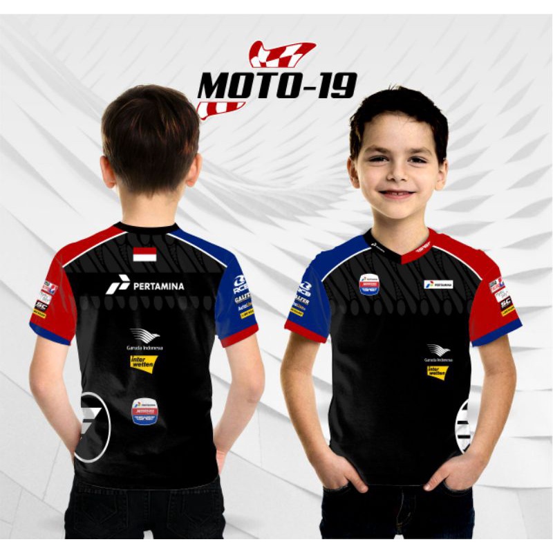 Jersey MotoGP anak baju otomotif racing team kaos motogp mandalika