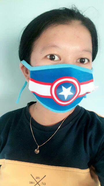 Masker Anak Superhero (batman,spiderman,captain Amerika)