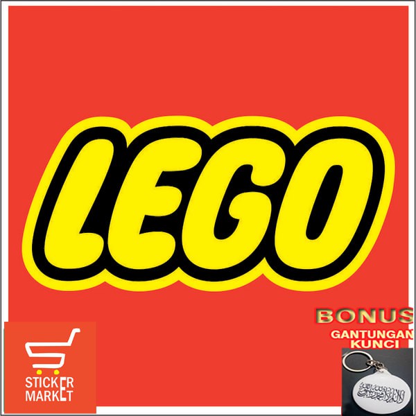 Terlaris sticker mobil lego logo Keren