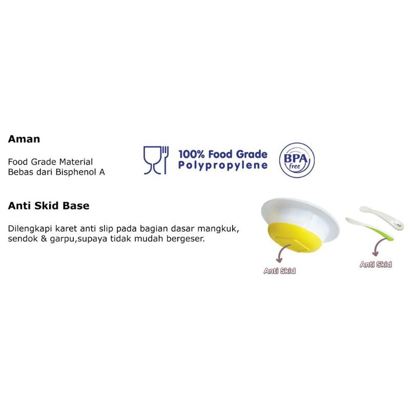 Baby Safe FS65 Set Meal 5 pcs / Baby Safe Feeding Set Baby Gift Set FS64