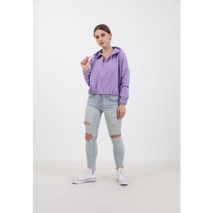 Jaket Wanita Berrybenka Street - Outer Jaket Parasut Wanita Wendy Jacket - Lilac, ONE SIZE(C2Y3) Jak