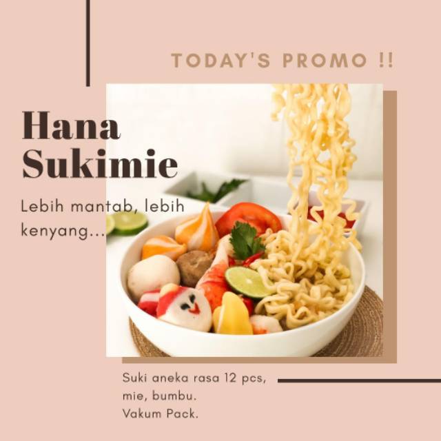 

Promo Hana Sukiemie - Suki Instan Premium dengan Mie Spesial