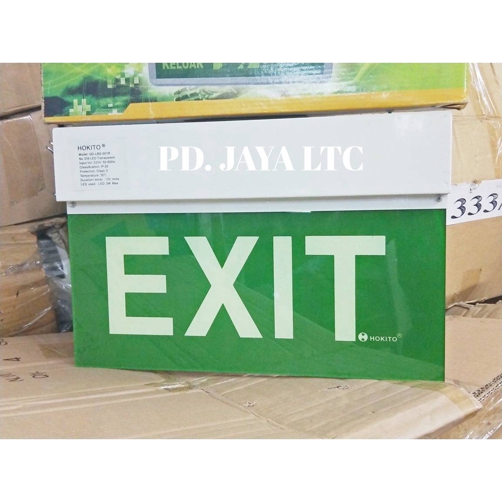 Jual Hokito Lampu Emergency Exit Pintu Utama Shopee Indonesia