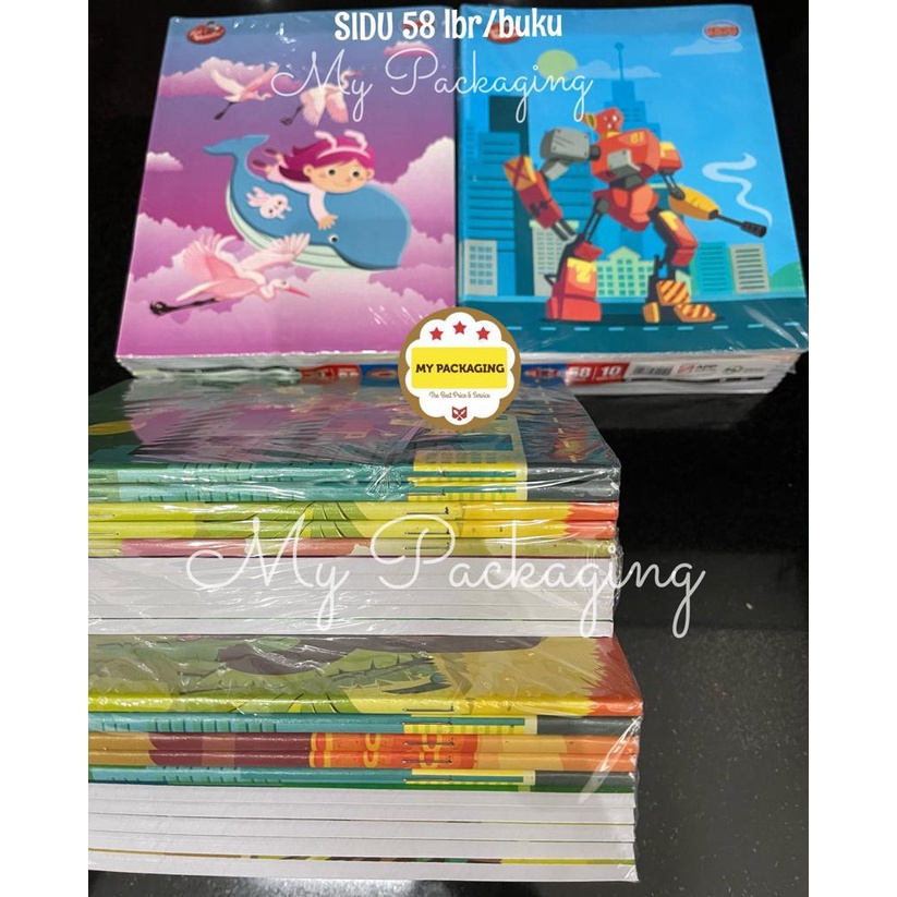 Buku Tulis SIDU 58 lembar harga per pack isi 10buku