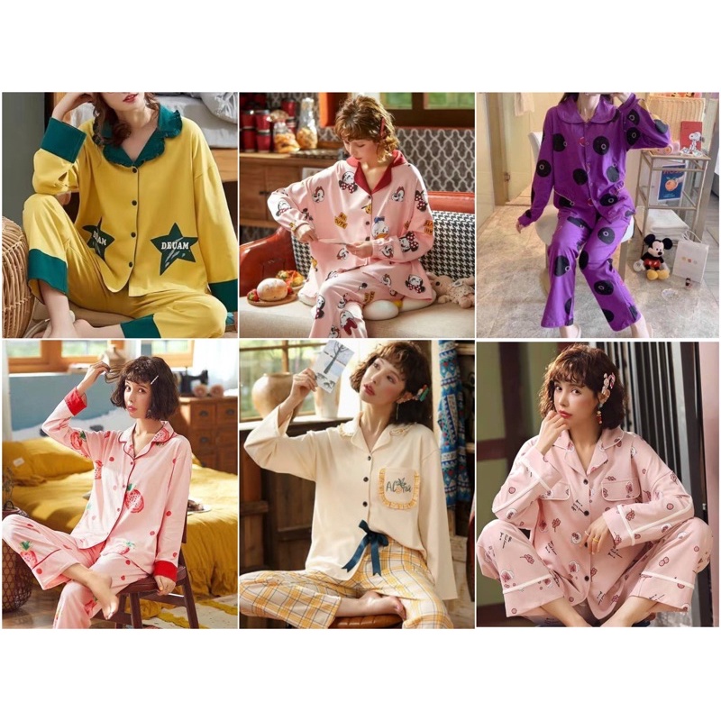 PIYAMA PP IMPORT SUPER PREMIUM TERBARU BAJU TIDUR SETELAN WANITA IMPORT JUMBO BIGSIZE