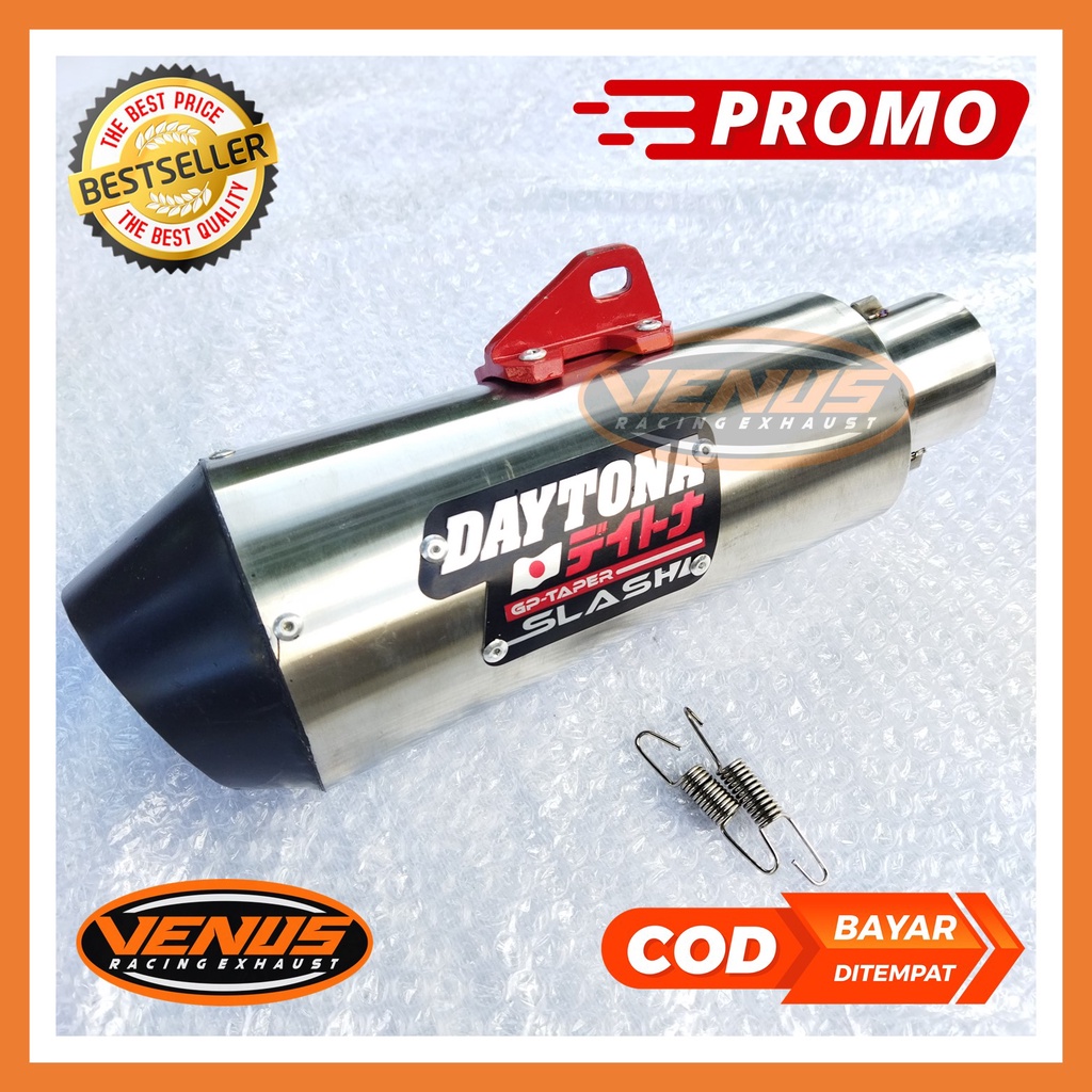 Silincer Slincer Slenser Knalpot Racing Daytona Slash Dm 50mm, Vixion , Satria Fu, Sonic 150R, CBR 1