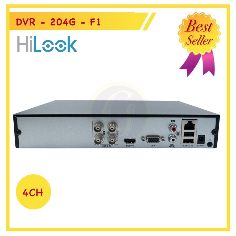 DVR HiLook by Hikvision 4CH / 4 CHANNEL 1080P DVR-204G-M1