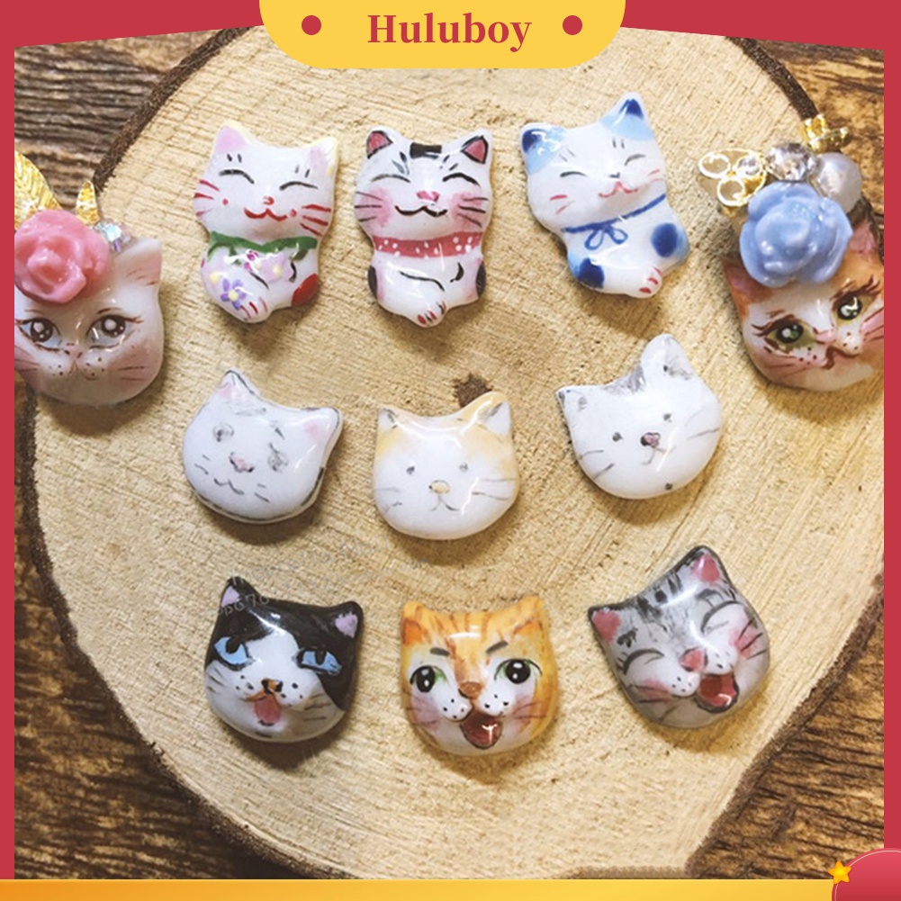 Huluboy Huluboy♡ Cetakan Es Krim Bentuk Kucing Bahan Silikon Untuk Dekorasi Perhiasan