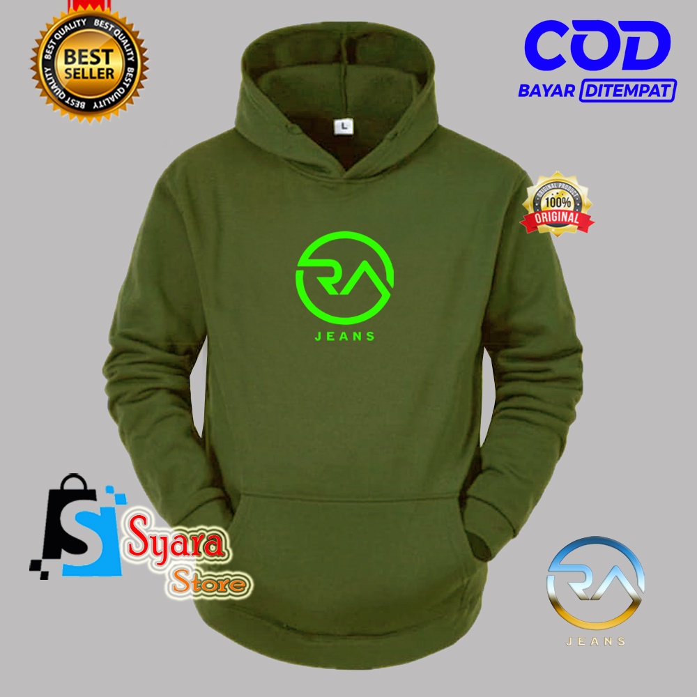 Bisa COD / Hoodie RA Jeans Stabilo / Jaket Hoodie Distro / Jaket Tebal / Jaket Sweater / Jaket Musim