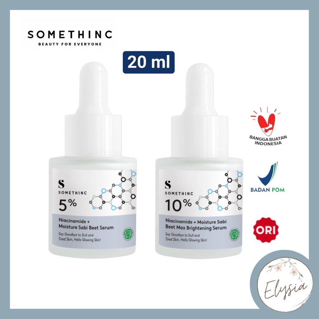 ✨ ELYSIA ✨ SOMETHINC 5% and 10% Niacinamide + Moisture Sabi Beet Max Brightening Serum 20 ml