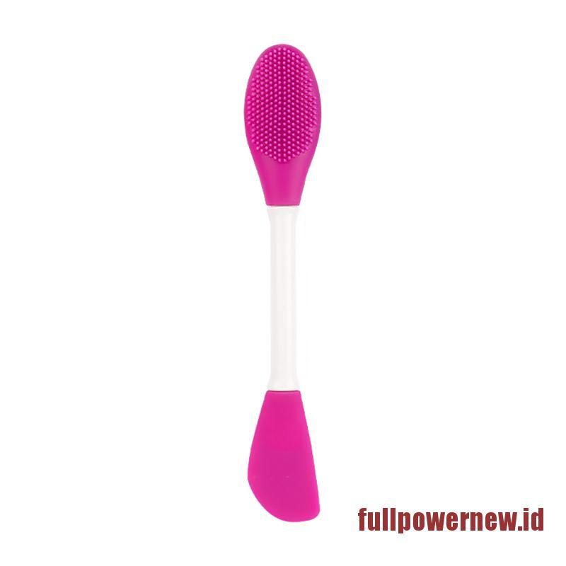 Facial Wash Brush Cleaner Skincare Double-Ended Mask Brush Applicator Massage