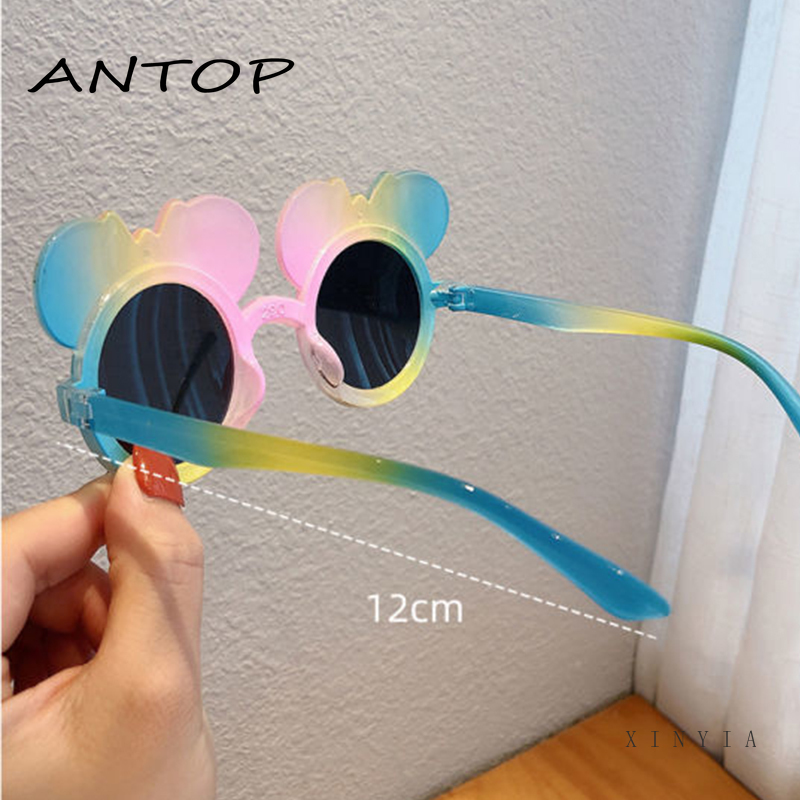 Kacamata Anak Laki-laki / Perempuan Lensa Flat Motif Kartun Gaya Korea ANTOP