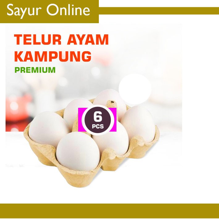 

TELUR AYAM KAMPUNG PREMIUM [6 Butir/Pack]