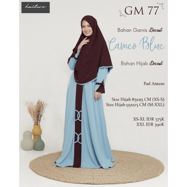 PROMO DISKON TERBARU GAMIS SET HAITWO GM 077