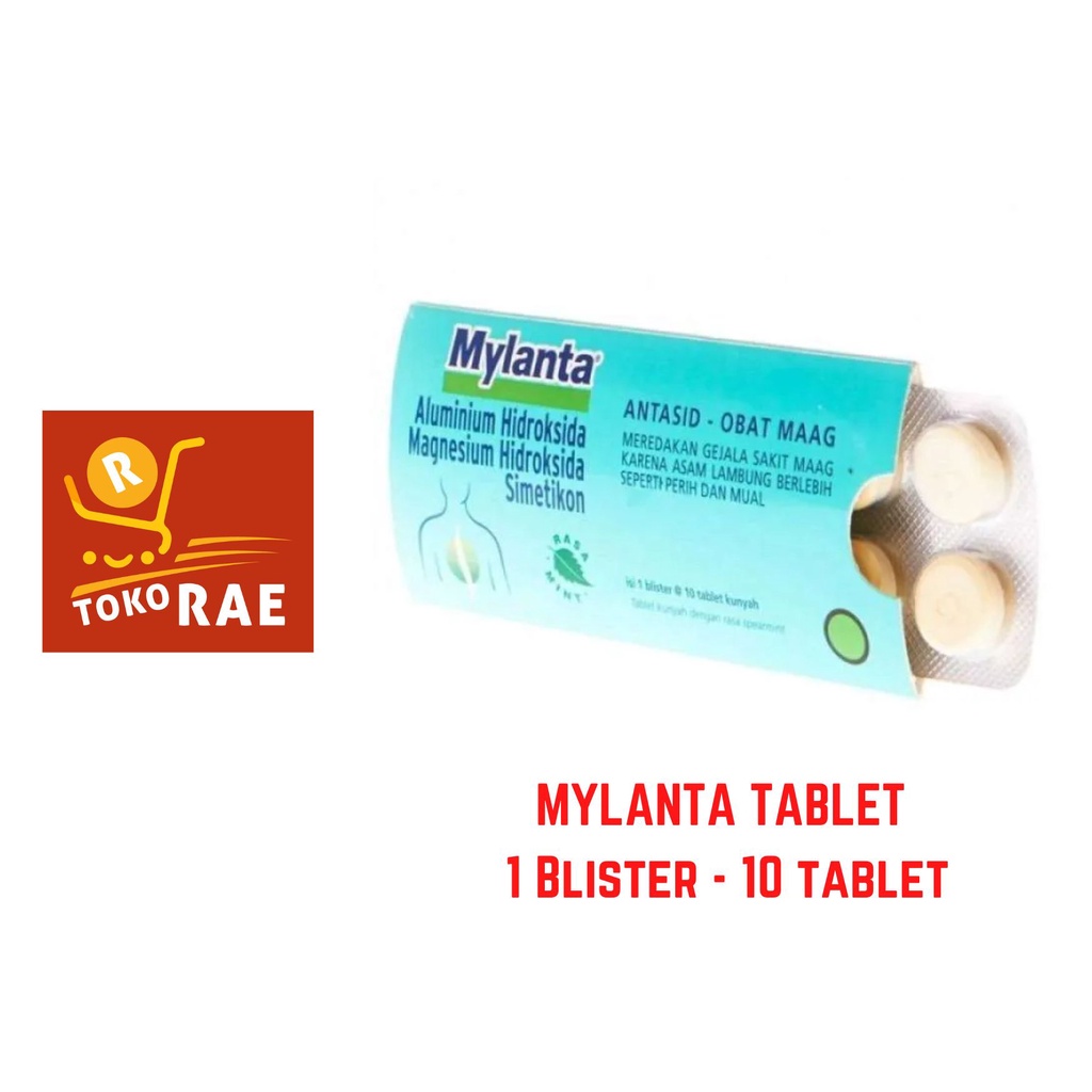 Jual Mylanta Tablet Obat Maag Strip Tablet Shopee Indonesia