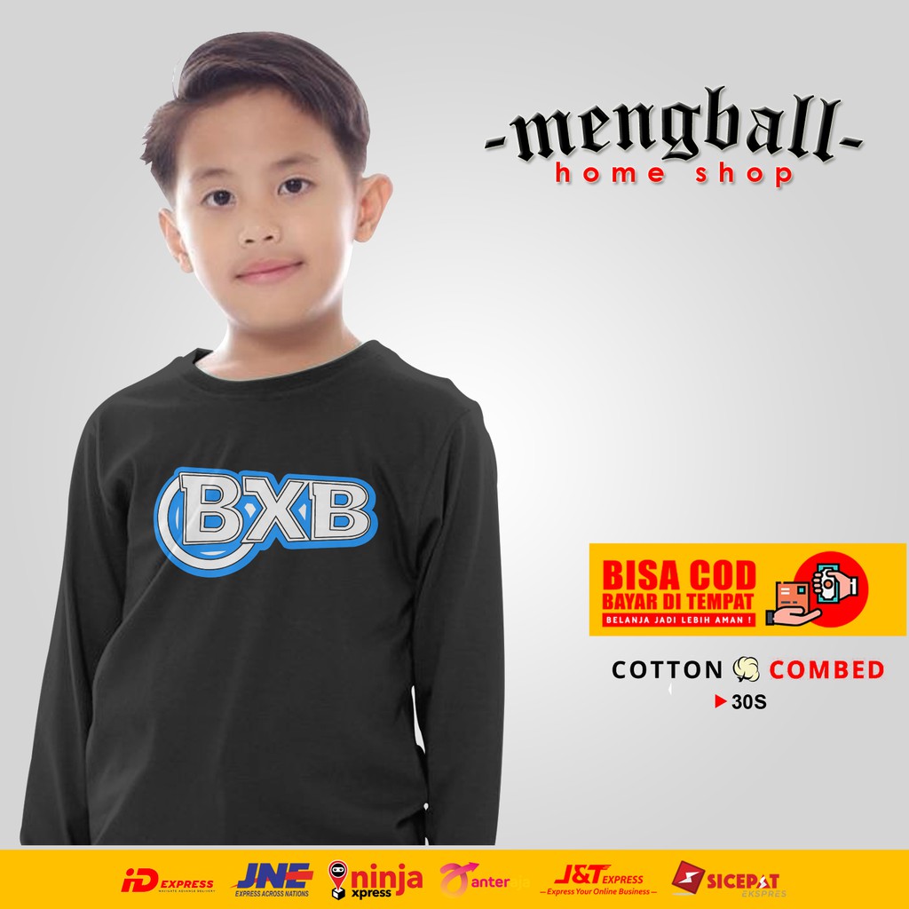Kaos Anak Baju Distro Anak BXB Betrand PETO Lengan Panjang Pria Wanita Kaos Terlaris