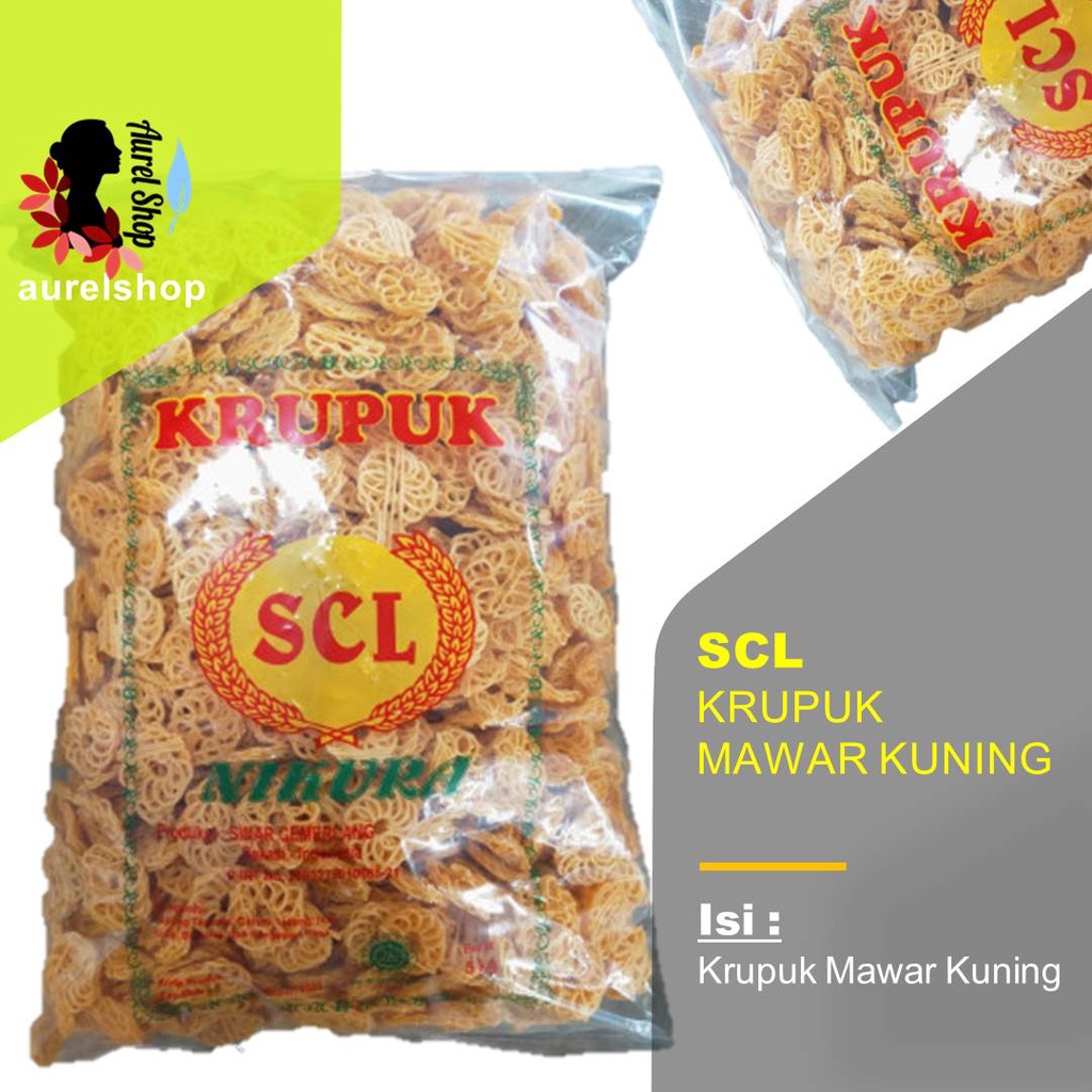 

Kerupuk Krupuk Mawar Kuning kemasan 1 kg