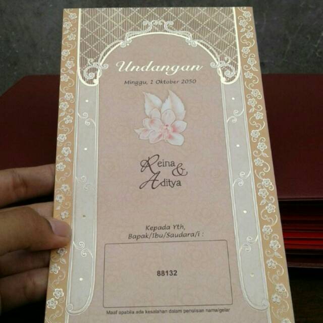 undangan pernikahan murah 88132