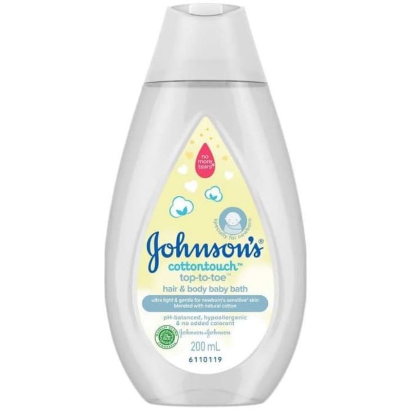 Johnson's Baby Cotton Touch Top To Toe Hair &amp; Body Bath - Johnson Sabun Shampoo Bayi - Shampo bayi