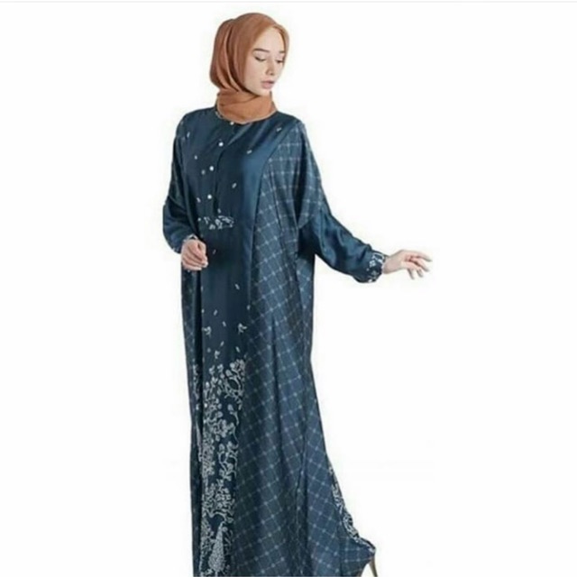 PL VVGC dulati kaftan by Ria Miranda warna navy allsize