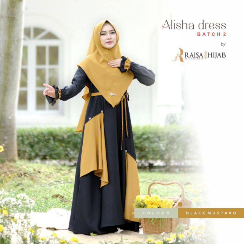 OPEN PO SD 21 FEB ‼️ Alisha Dress Set Khimar by Raisa Hijab