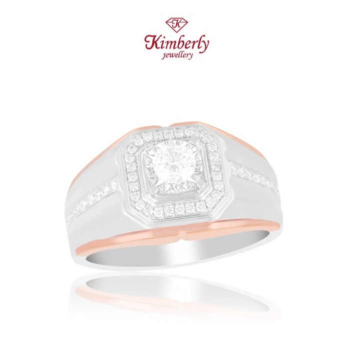 Cincin Berlian Pria Sertifikat GIA KMR878982 - Kimberly Jewellery