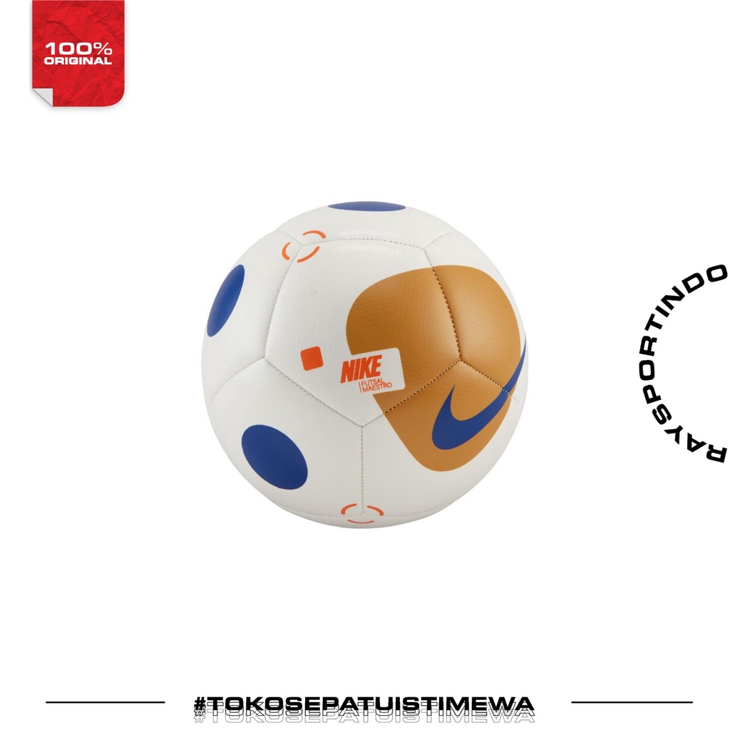 BOLA FUTSAL NIKE MAESTRO SAIL/OLD ROYAL/SAFETY ORANGE