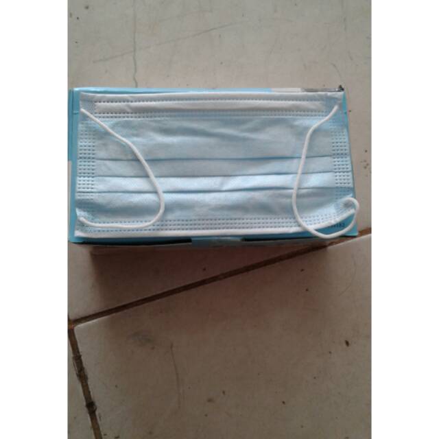 Jual Masker kain /masker dokter Face mask @50pcs(1ktk) | Shopee Indonesia