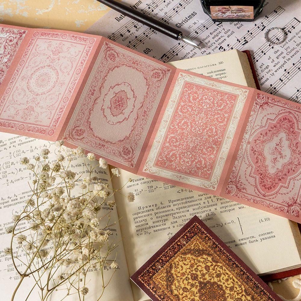 R-flower 30pcs/lot Bahan Kertas Stiker DIY Retro Sticky Notes Diary Dekorasi Album Vintage Journaling