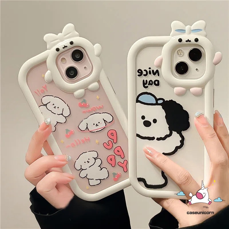 Soft Case TPU Motif Kartun Anjing Lucu Untuk IPhone 11 XR 6 6S 7 8 Plus 14 13 12 11 Pro MAX 14 Plus X XS MAX SE 2020