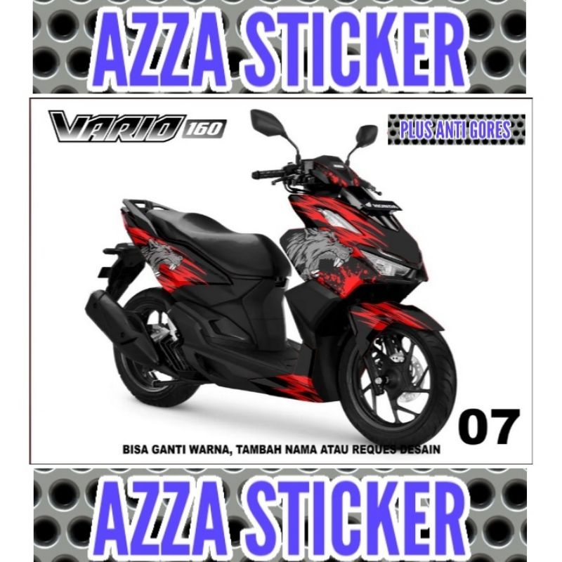 Stiker Dekal Vario 160  Decal Motor Vario 160 Full body Sticker Decal Motor Vario 160 Dekal Motor Va