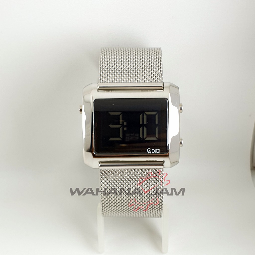 Alexandre Christie AC 9230 LH BSSBA / Jam Tangan Wanita AC9230 Rantai Pasir Digital Silver Original
