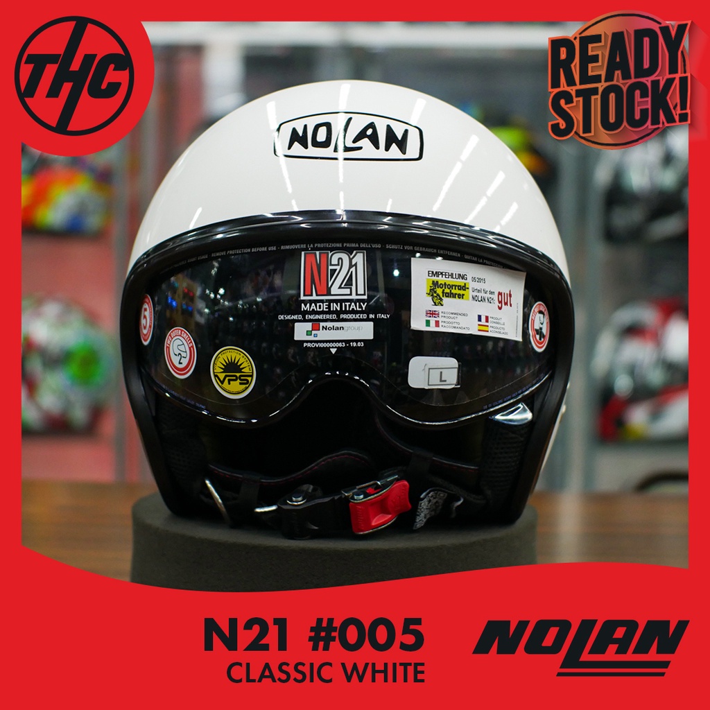 NOLAN N-21 CLASSIC HELM 005 METAL WHITE N21